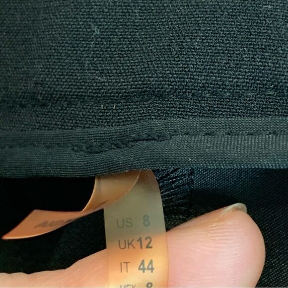 Tahari Black ankle dress pants trousers Sz 8 - Picture 7 of 12